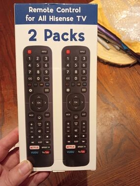 Hisense Black Remote Control 2-Pack with Streaming Buttons